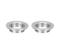 LALADEFIEE 2 piezas Manguitos para Almohadillas de Flauta Abierta Accesorios de Reparación de Instrumentos Musicales Cobre Resistentes la Humedad para Flautas