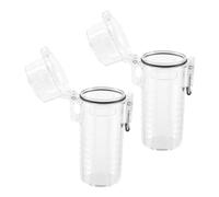 LALADEFIEE 2 Piezas Unidades Funda para Mechero Transparente Ligera y Resistente Funda Protectora para Mecheros de Viaje para Camping y Senderismo