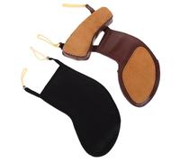 LALADEFIEE 2 Piezas Violin Shoulder Chin Rest Pads de Almohadillas de Algodón y Piel de Oveja Antideslizantes para Violines Soporte Cómodo y Protector para Práctica y Conciertos