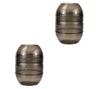 LALADEFIEE 2 vasos para teñir el cabello con práctico vaso mezclador para el color del cabello, fondo antideslizante, reutilizable para peluqueros y coloración del cabello, transparente