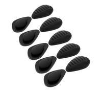 LALADEFIEE 20 Pares Almohadillas Nasales de Silicona Antideslizantes para Gafas Protectores Triangulares Negros 05X03 Pulgadas Reemplazo Cómodo para Gafas de Sol y Graduadas Uso