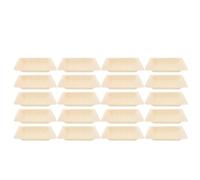 LALADEFIEE 20 Piezas Bandeja De Madera Para Servir Bandejas Para Servir Comida Platos De Sushi Boscoso Beige