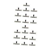 LALADEFIEE 20piezas Bk Potenciómetro Deslizante Mono De Resistencia Ajustable Para Mezcladores De Sonido y Luces