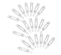 LALADEFIEE 24 Piezas Clips para Pelo Forma de Alfiler Acabado Antideslizantes Herramientas de Peinado de Aleación para Mujeres y Niñas Uso Diario y Festivo