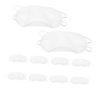 LALADEFIEE 24 Piezas Máscaras de Dormir para Avión con Banda Elástica Cubierta Ocular Opaca para Viajes Fiesta Equipo y Siestas Protección Completa Luz para Hombres y Mujeres