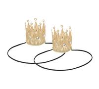 LALADEFIEE 2piezas Coro De Princesa Decorativa Para Niño Niña De Diadema De Cumpleaños Accesorio De Fiesta Elegante y Vintage Para Disfraces De Princesa y Celebraciones Infantil