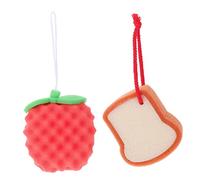 LALADEFIEE 2piezas Esponjas De Baño Para Bebés De Esponja Ducha y Exfoliante Para Limpiar y Masajear La Piel Del Recién Nacido Absorción Alta De Jabón y Formación De Rica Diversos