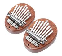 LALADEFIEE 2piezas Mini Piano Kalimba De Pulgar De Teclas Instrumento Musical Portátil Para Principiantes y Amantes Música Para Llevar Cualquier Lugar