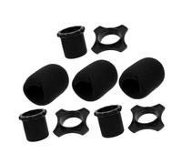 LALADEFIEE 3 juegos Fundas para Micrófono Protectores Antiviento Gruesos y Resistentes para Uso Oficina Hogar Conferencias y Ktv Compatibles Mayoría de Micrófonos Paquete de Negro