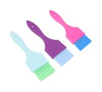 LALADEFIEE 3 Piezas de Brochas para Teñir Cabello Mango Antideslizante y Cerdas de Nylon 19.20X5.20X2.00Cm para Cuidado del Cabello en Uso Profesional y Personal