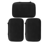 LALADEFIEE 3 piezas Estuche Compacto para Herramientas de Belleza Organizador Pequeño para Pinzas y Accesorios de Uñas Estuche de Viaje para Pestañas Maletín de Maquillaje con Compartimentos