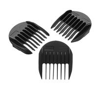 LALADEFIEE 3 piezas Peines para Máquina Cortapelo Eléctrico Compatible de Guías de Corte Protectores y Duraderos para Recorte de Barba y Pelo Negro