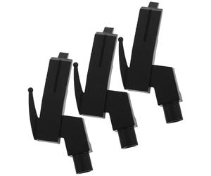 LALADEFIEE 3 soportes para agujas de fonógrafo: soporte para cartuchos de fono de tocadiscos | Organizador de cápsulas para salas de música, audio en casa y fiestas (negro)