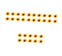 LALADEFIEE 30 Piezas pasador de pelo de flor de sol pinzas de cocodrilo de flores pinza de pelo de flores chica horquilla de las niñas pinza para el cabello de las niñas flores de tela Yellow