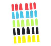 LALADEFIEE 30 piezas Protector de Dedos de Silicona Unidades Manguitos Aislantes Antideslizantes y Resistentes al Calor para Trabajo Industrial y Cocina Cubre Puntas para Color Aleatorio