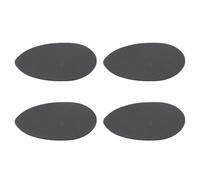 LALADEFIEE 4 Almohadillas Antideslizantes de Silicona para Antepié Resistentes al Desgaste Autoadhesivas Silenciosas para Tacones Altos y Zapatos Planos Pack 2 Pares Negro