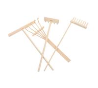 LALADEFIEE 4 Piezas Herramientas Zen Jardín de Arena Mini Rastrillos de Bambú para Decoración Hogar Oficina y Caja Arena