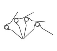 LALADEFIEE 4 Piezas Kit de Muelles de Tracción para Desmontadora de Neumáticos Resorte Torsional Metálico Pequeño para Reparación y Bricolaje Compatible con Varias Marcas Reduce Ruido y