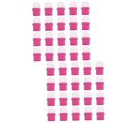 LALADEFIEE 40piezas Caps Para Remover Esmalte De Uñas De Cubiertas De Soak off Para Manicura Casa Semipermanente y Uñas Acrílicas