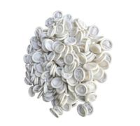 LALADEFIEE 470 piezas Protector de Dedos Desechable Antictico para Manicura Funda Flexible de Látex para Uñas Medio Unidades para Arte de Uñas y Reparación Electrónica