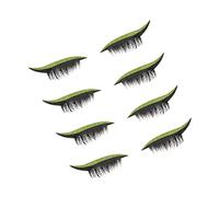 LALADEFIEE 4pares Pestañas De Brillo Reutilizables Decoración Para Ojos De Pegatinas De Pestañas Para Maquillaje De Fiesta y