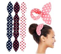 LALADEFIEE 4piezas Accesorios Para Moños De Pelo Herramienta De Estilo Para Cabello Creador De Moños Rápido y Reutilizable Clips Para Cabello