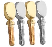 LALADEFIEE 4piezas Tornillos De Cuello Para Saxofón Repuestos Para Saxofón Tenor y Soprano Fácil Instalación y Clásicos Dorados Plateados