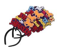 LALADEFIEE 5 Diademas para Año 2026 Accesorios para Fiesta del Año del Caballo Diademas Ligeras y Cómodas Diseño Caracteres Chinos Adecuado para Celebraciones y Regalos Festivos