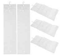 LALADEFIEE 5 Piezas Bolsa Almacenamiento Pelucas Transparente PVC con Gancho para Extensiones y Viaje Profesional Hogar