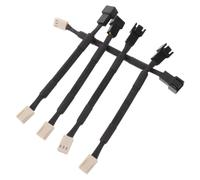 LALADEFIEE 5 Piezas Cable Alargador para Ventilador CPU 3 Pines, Compatible Ordenador y Refrigerador, Material Plástico y Aleación, Adecuado para Celebracion Verano y Montaje PC Gaming