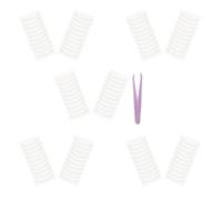 LALADEFIEE 500 Piezas Parche Nasal Autoadhesivo para Contorno de Nariz con Pinzas Tiras Elásticas para Remodelar Alas Nasales Soporte Suave y Transpirable para Afinar Perfil Nasal