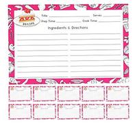 LALADEFIEE 50piezas Tarjetas de Recetas de Cocina Kraft para Anotar Métodos de Cocina y Dietas Tarjetas Decorativas y Planificación Papel para DIY y Regalo Fiestas de Hogar
