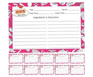 LALADEFIEE 50piezas Tarjetas de Recetas de Cocina Kraft para Anotar Métodos de Cocina y Dietas Tarjetas Decorativas y Planificación Papel para DIY y Regalo Fiestas de Hogar