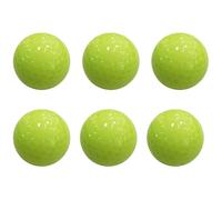 LALADEFIEE 6 Balones de Golf Verdes Reutilizables de Caucho Sintético Verdes para Práctica Nocturna y Golf al Aire Libre