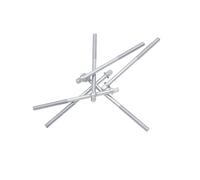 LALADEFIEE 6 piezas Tornillos para Jazz Arandelas Tornillos de Montaje de Metal Plateado Duradero para Batería para Caja y Bombo