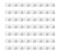 LALADEFIEE 60piezas Tapones de Rosca de Aluminio para Botella de Tóner Tapón Roscado de Aluminio Prueba de Fugas Tapa Reutilizable para Botellas de Loción Uso Salón de Uñas y Cuidado