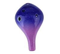 LALADEFIEE 6agujeros Ocarina De Cerámica De Estilo De Botella Instrumento Musical Para Principiantes y Decoración De Escritorio Producción De Sonido Natural y Hermoso