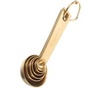 LALADEFIEE 6piezas Cucharas Medidoras Pequeñas de Acero Inoxidable con Marcas Grabadas Diseño Ergonómico y Gancho para Anillo Accesorios de Cocina Compactos para Medir Especias y Té