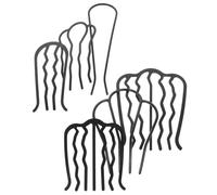 LALADEFIEE 6piezas Peine Rizador De Pelo De Hierro Peineta Metálica Dientes Sueltos Accesorios Para Peineta Lateral Para Mujer Estilo Elegante Para Cabello Fino y Delgado Portátil Forma