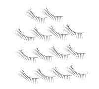 LALADEFIEE 7 Pares Pestañas Postizas Halloween para Mujeres Racimos Autoadhesivos Accesorios de Maquillaje Dramático para Cosplay Fiesta y Máscara