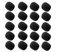 LALADEFIEE 70 Fundas de Espuma para Micrófonos de Diadema Negras, Cubiertas de Esponja que Mejoran la Claridad de Sonido y Ofrecen Comodidad para Grabaciones de Audio en Lugares Concurridos