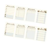 LALADEFIEE 8 Piezas Cuaderno de Planificación, Cuaderno de Gestión, 60 Páginas, Papel, Estilo Sencillo, Portátil, para Uso en Casa y Escuela, Estudiantes y Jefes