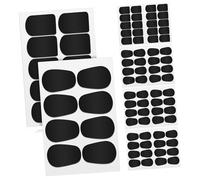 LALADEFIEE 94 piezas Almohadillas de Boquilla para Saxofón y Clarinete Cojines de Alimentaria Formas Oval y Cuadrada Parches Adhesivos para Saxo Soprano y Tenor Uso Prácticas y Conciertos