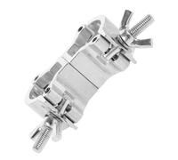 LALADEFIEE Abrazadera De Luz Para Tubo Redondo Clip De Aluminio De Doble Anillo Sujeción Firme Para Escenarios y Focos Led Diseño Cruzado Rápido y Compatible