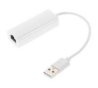 LALADEFIEE Adaptador de Red Ethernet USB 2.0 Chip Potente, Material Abs y Conexión Rj-45 para Computadora, sin Necesidad de Alimentación Externa, Velocidad 10/100mbps