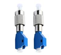 LALADEFIEE Adaptadores de Fibra Óptica Fc Macho a Lc Hembra de Cerámica y Metal, Alta Precisión y Supresión de Ruido para Mantenimiento de Redes Ópticas, Paquete de 2 Piezas