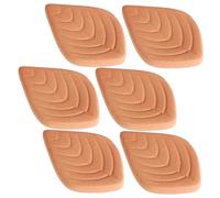 LALADEFIEE Ahorrador de Azúcar Mascabado en Forma de Hoja 6 Piezas, Contenedor Reutilizable de Arcilla Terracota, Suavizante Natural de Azúcar Moreno para Cocina y Almacenamiento