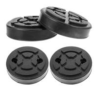 LALADEFIEE Almohadillas de Goma Redondas Material Resistente Que Previene Rayones y Desgaste 4 Piezas para Elevación en Garaje para Gato de Suelo