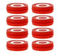 LALADEFIEE Amortiguadores De Silicona Roja para Raquetas De Tenis 8 Unidades Antivibradores para Competencias