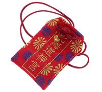 LALADEFIEE Amuleto Omamori Japonés Salud Bolsa de Bendición Roja Estilo Japonés Colgante Protector Tradicional Amuleto de Buena Salud y Suerte Accesorio Portátil para Uso Diario